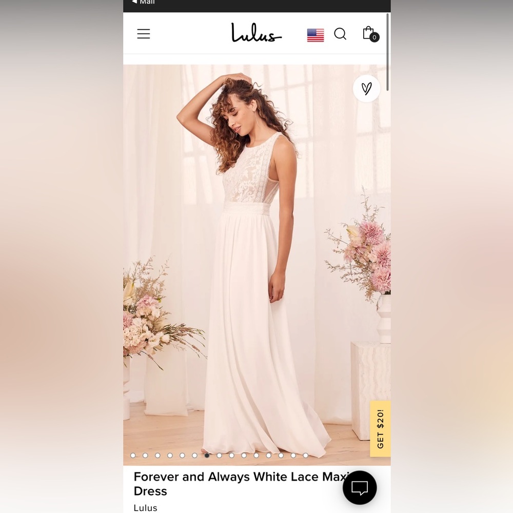 NWT white lulus dress